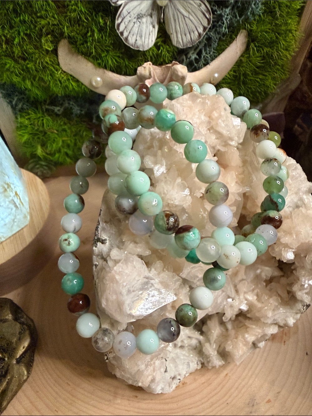 Chrysoprase Bracelet Apr. 6 mm